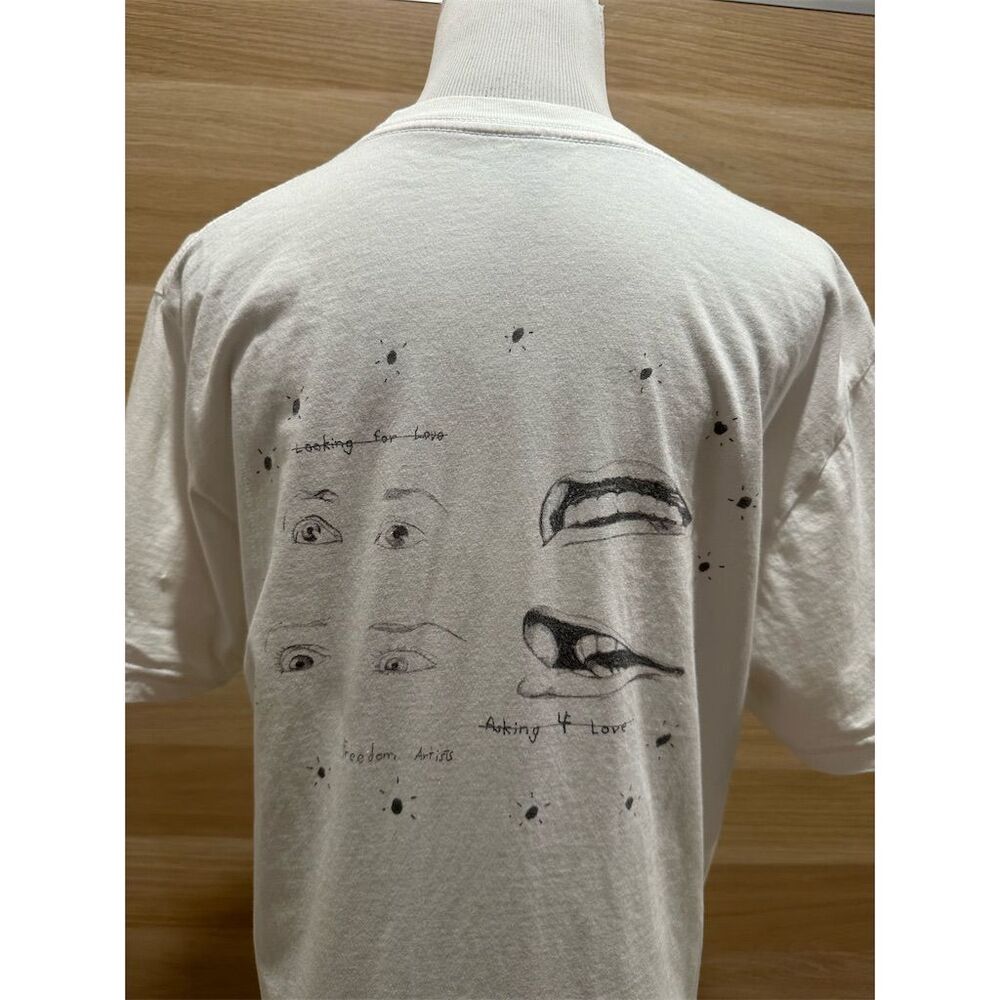 Freedom Artists Shirt Hunter Martinez illustration White Graphic Print Unisex M